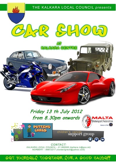Kalkara Car Show in aid of Puttinu Cares